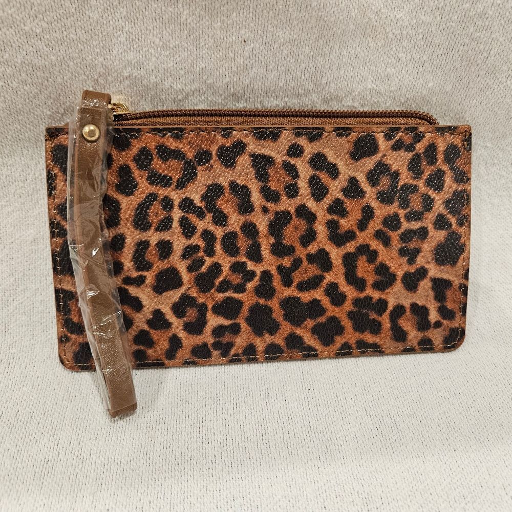 IMAN Leopard Print Clutch with Wristlet